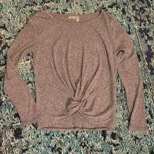 Zella mid weight knit top. Hits at waist. New!